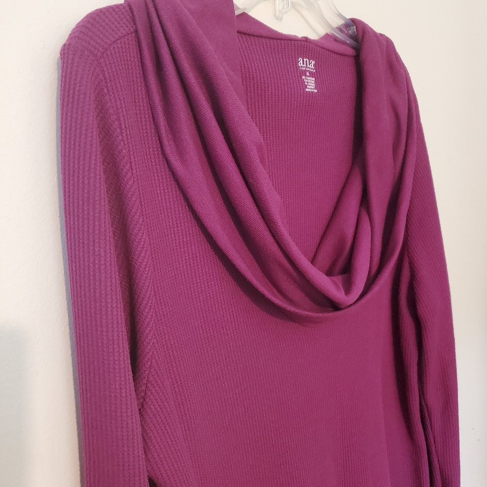 a.n.a Maroon Cowl Neck Thermal - Picture 4 of 7
